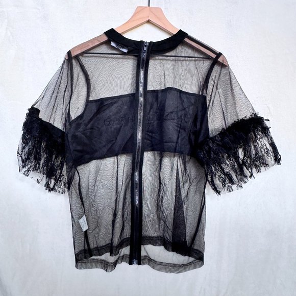 TOV Los Angeles “Unapologetic Chic” Black Tulle Top - Picture 2 of 5